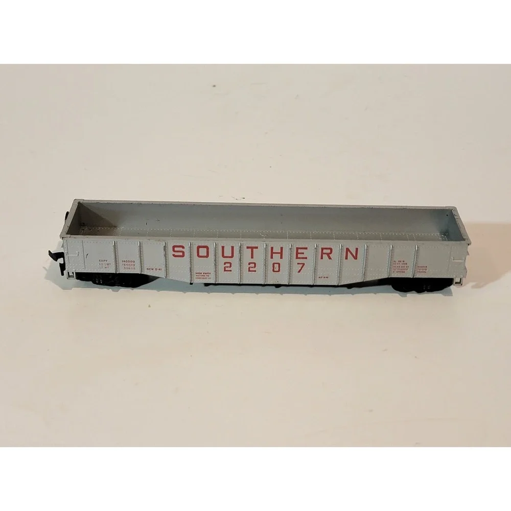 Vintage Ho Scale Southern Gondola Freight Car #2207‎ Silver Model Train Car